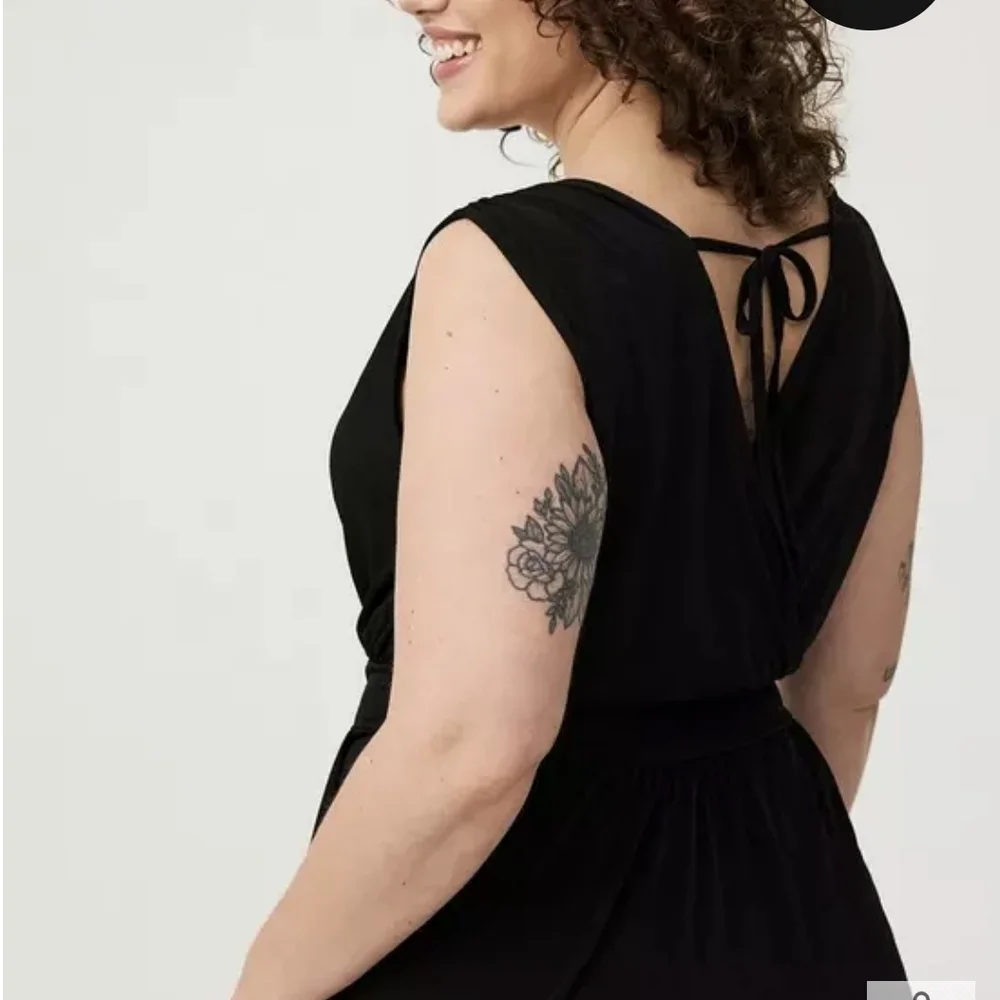 TORRID Studio Knit Surplice Tie Back Jumpsuit - Picture 7 of 7